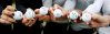 Stanford women's golf team show how they uniquely mark their golf balls.