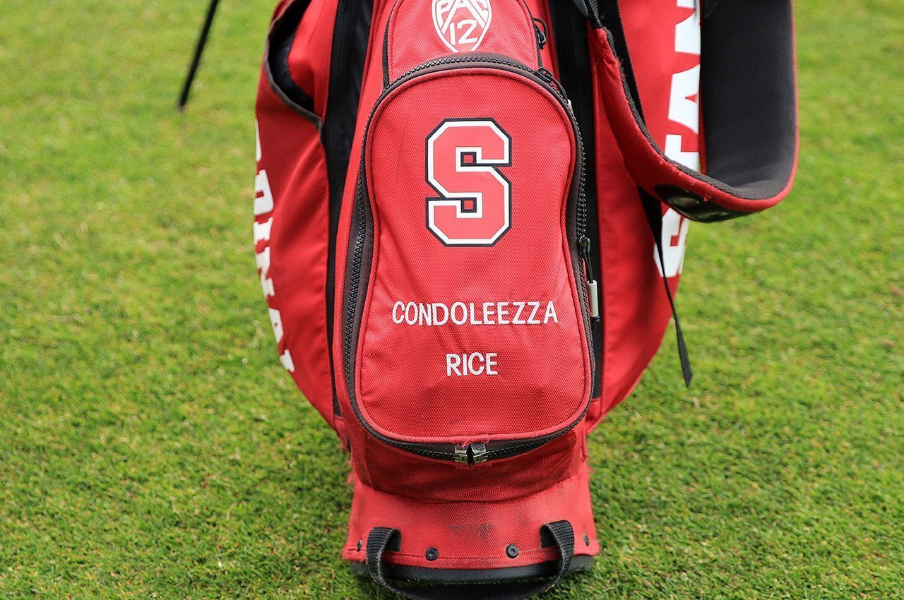 Former Secretary of State Condoleezza Rice's golf bag.