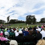 Rory McIlroy lines up a putt on the second green during the final round of the 2016 Masters Tournament at Augusta National Golf Club.