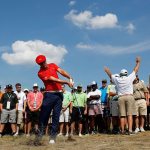 OAKMONT, PA - JUNE 19: Bryson DeChambeau of the United States plays a shot from the rough during the final round of the U.S. Open at Oakmont Country Club on June 19, 2016 in Oakmont, Pennsylvania. (Photo by Christian Petersen/Getty Images)