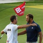 OAKMONT, PA - JUNE 19: Dustin Johnson of the United States celebrates with caddie Austin Johnson after winning the U.S. Open at Oakmont Country Club on June 19, 2016 in Oakmont, Pennsylvania. (Photo by Ross Kinnaird/Getty Images)
