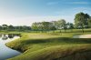 A view from behind the par-3 17th green, normally No. 8, for the Ryder Cup