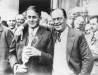 Bobby Jones and his father, Robert, after 1927 Open.
