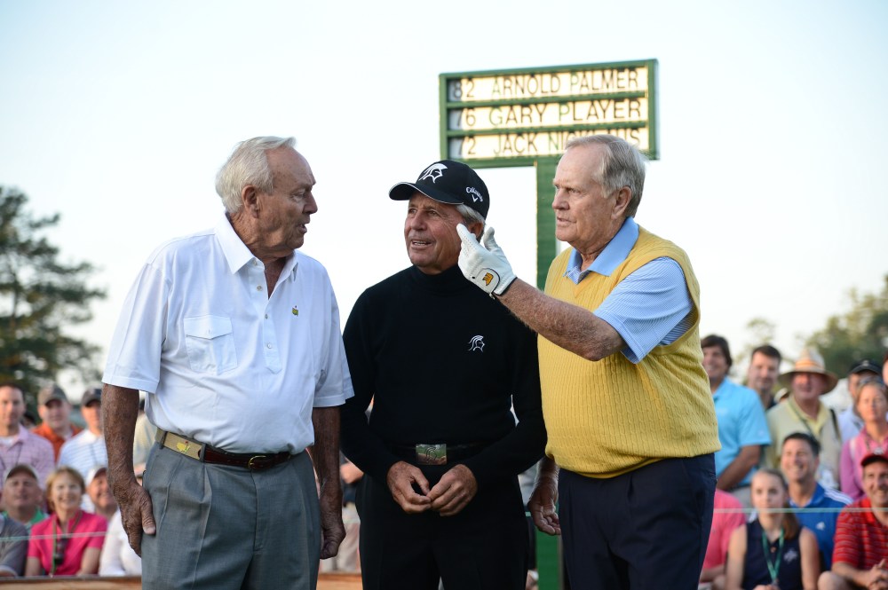 Arnold Palmer, Gary Player and Jack Nicklaus