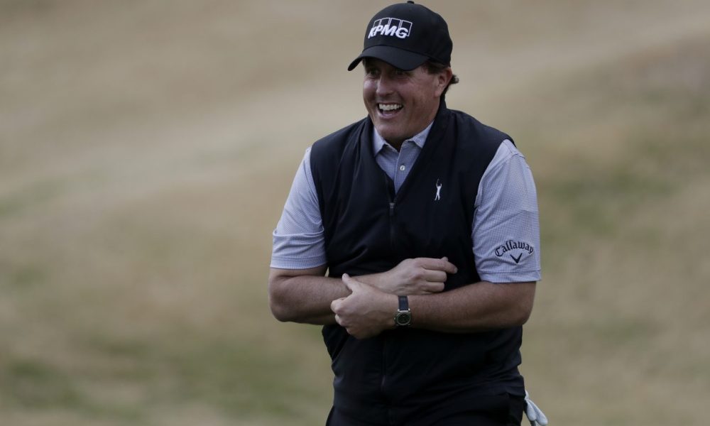 Can Phil Mickelson make it four victories at the Waste Management Open? (AP)