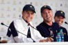 JERSEY CITY, NJ - OCTOBER 01: Justin Thomas of the U.S. Team and Jordan Spieth of the U.S. Team speak to the media during a press conference during the Sunday singles matches at the Presidents Cup at Liberty National Golf Club on October 1, 2017, in Jersey City, New Jersey. (Photo by Ryan Young/PGA TOUR)