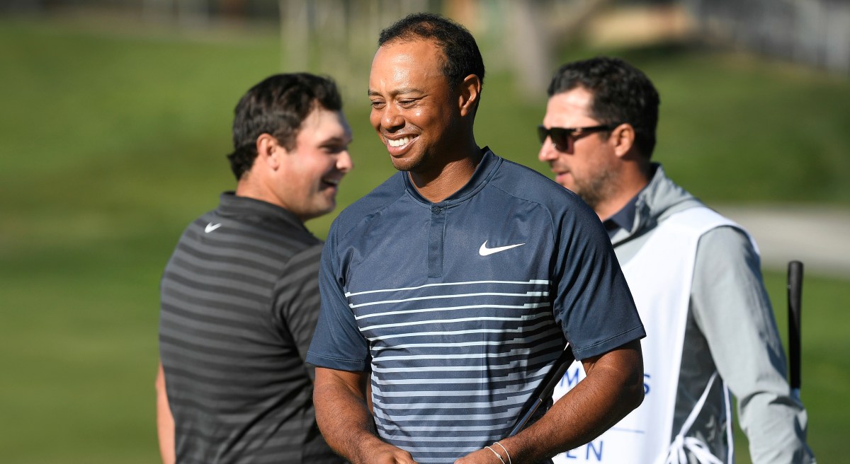 Tiger Woods was all smiles after he made the cut on Friday. (Stan Badz/PGA TOUR)
