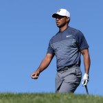 Tiger Woods walks on the 15th hole during the second round of the Farmers Insurance Open. (Orlando Ramirez-USA TODAY Sports