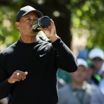 Even Tiger Woods needs to stay hydrated at the Masters. (Jamie Squire/Getty Images)