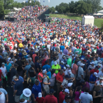 The masses turned out in full force for the PGA Championship early Saturday. (Dan Kilbridge/Golfweek)