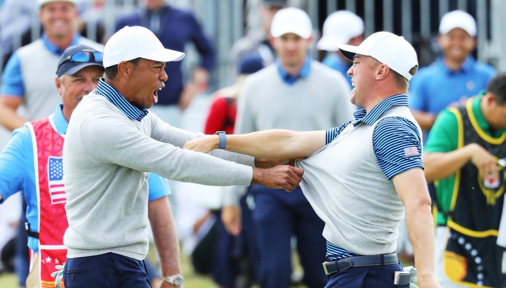 Justin Thomas Tiger Woods 2019 Presidents Cup