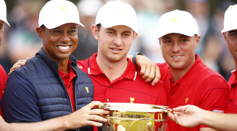Patrick Cantlay Tiger Woods Justin Thomas 2019 Presidents Cup