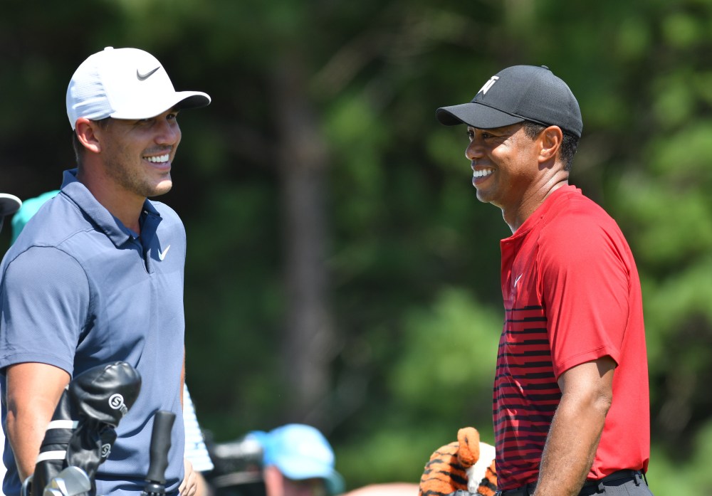 Tiger Woods and Brooks Koepka