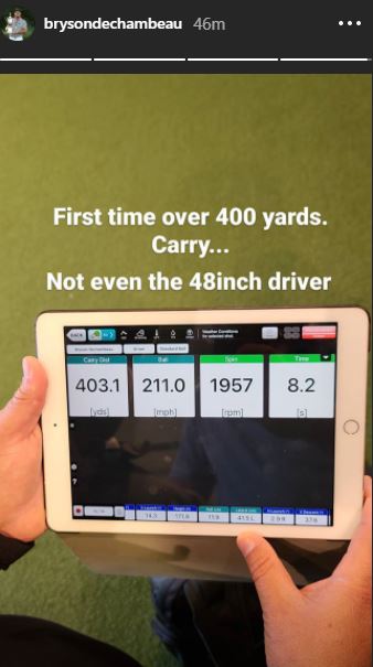 Bryson DeChambeau Instagram