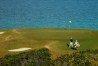 Maverick McNealy walks onto the 16th green during the first round of the Bermuda Championship at Port Royal Golf Course on October 29, 2020 in Southampton, Bermuda