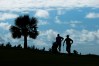 Charley Hoffman looks on from the ninth hole during the first round of the Bermuda Championship at Port Royal Golf Course on October 29, 2020 in Southampton, Bermuda