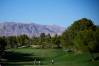 Hideki Matsuyama hits a shot on the 16th hole during the third round of the CJ Cup at Shadow Creek Golf Course
