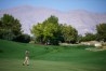 Russell Henley hits a shot on the fourth hole during the final round of the CJ Cup at Shadow Creek Golf Course