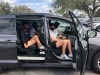 Ally Ewing in the Mississippi State van