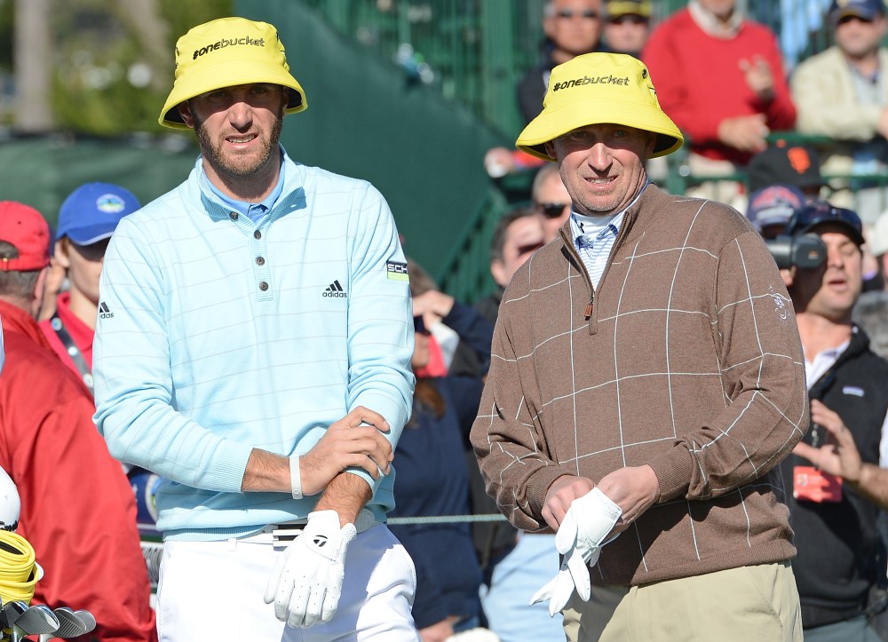Dustin Johnson and Wayne Gretzky
