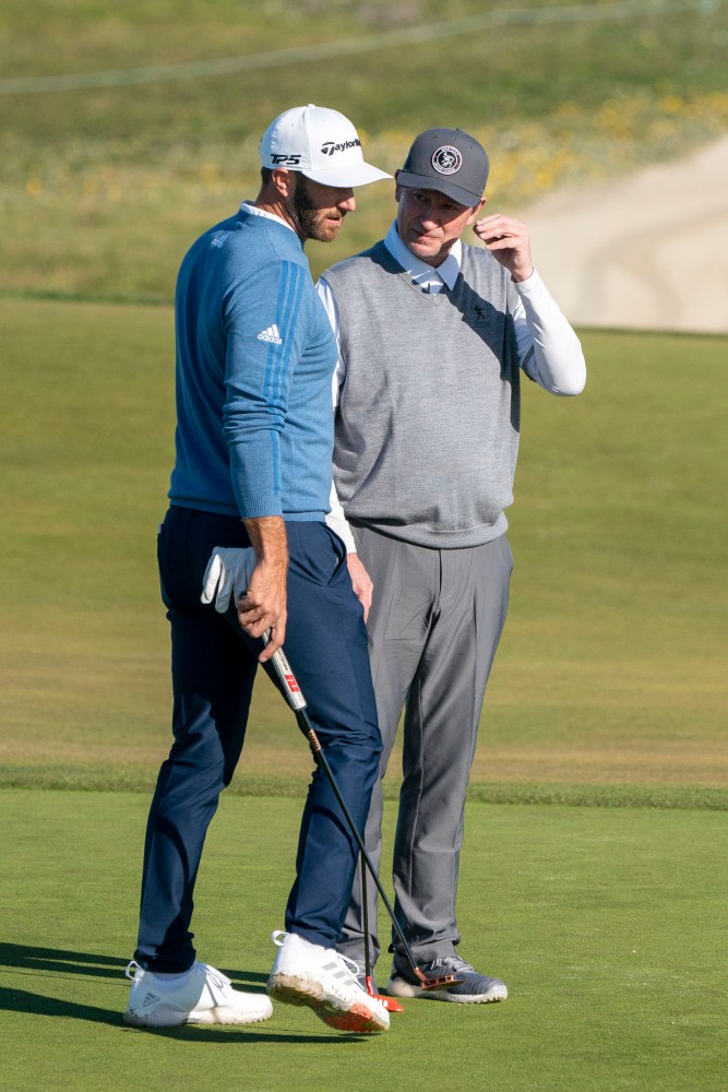 Dustin Johnson and Wayne Gretzky