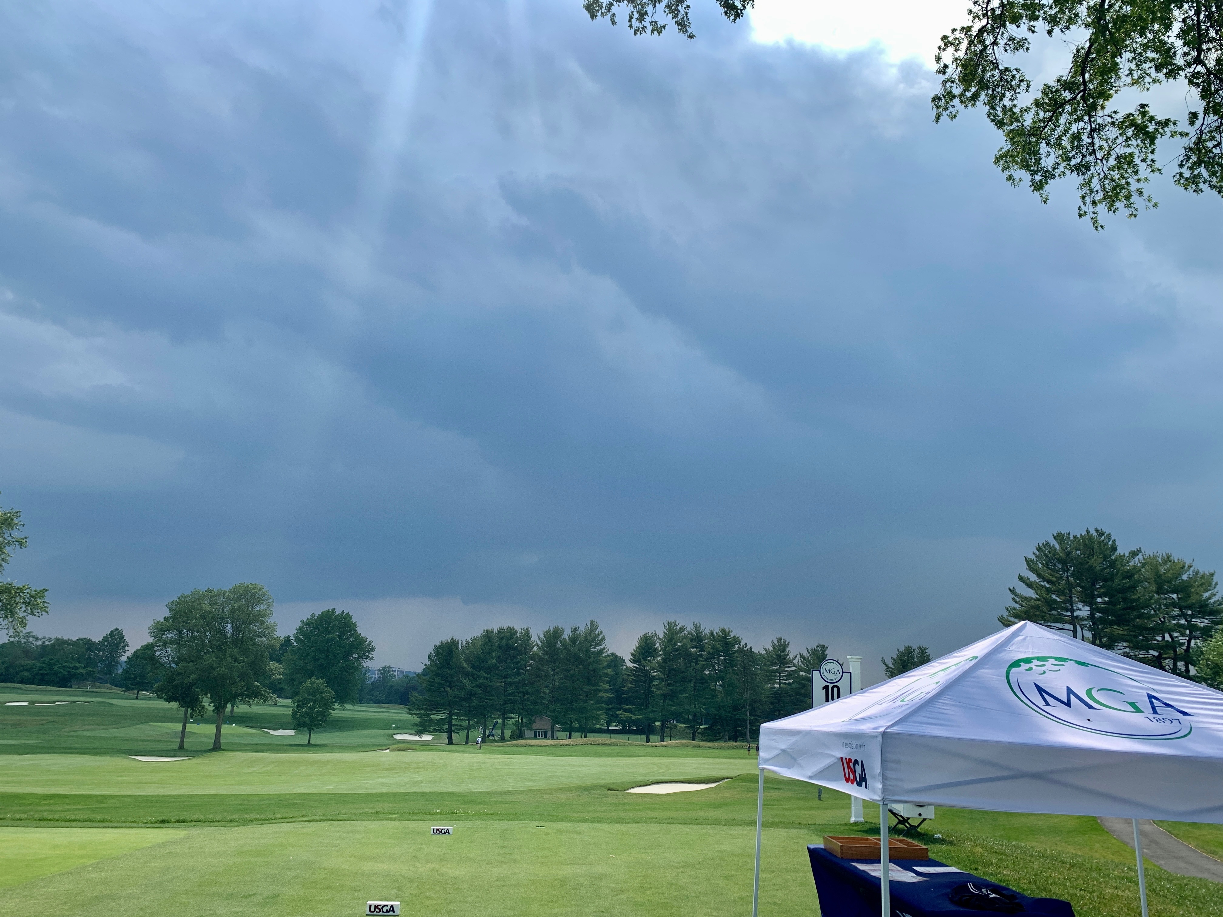 Dark skies during U.S. Open Final Qualifying