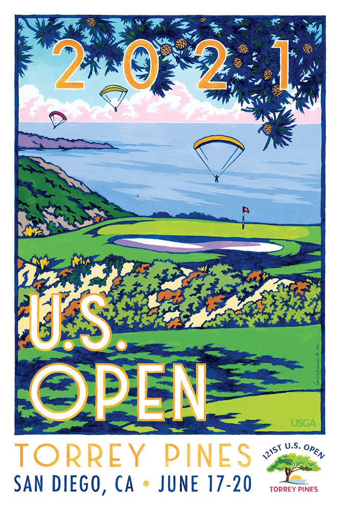 Lee Wybranski U.S. Open poster