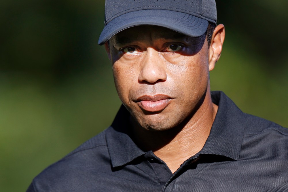Tiger Woods and Charlie at 2021 PNC Championship