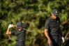 Tiger Woods and Charlie at 2021 PNC Championship