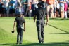 Tiger Woods and Charlie at 2021 PNC Championship