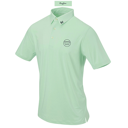 Retro Solid Performance Men's Polo from Swing Juice