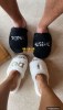 Jena Sims and Brooks Kopeka slippers