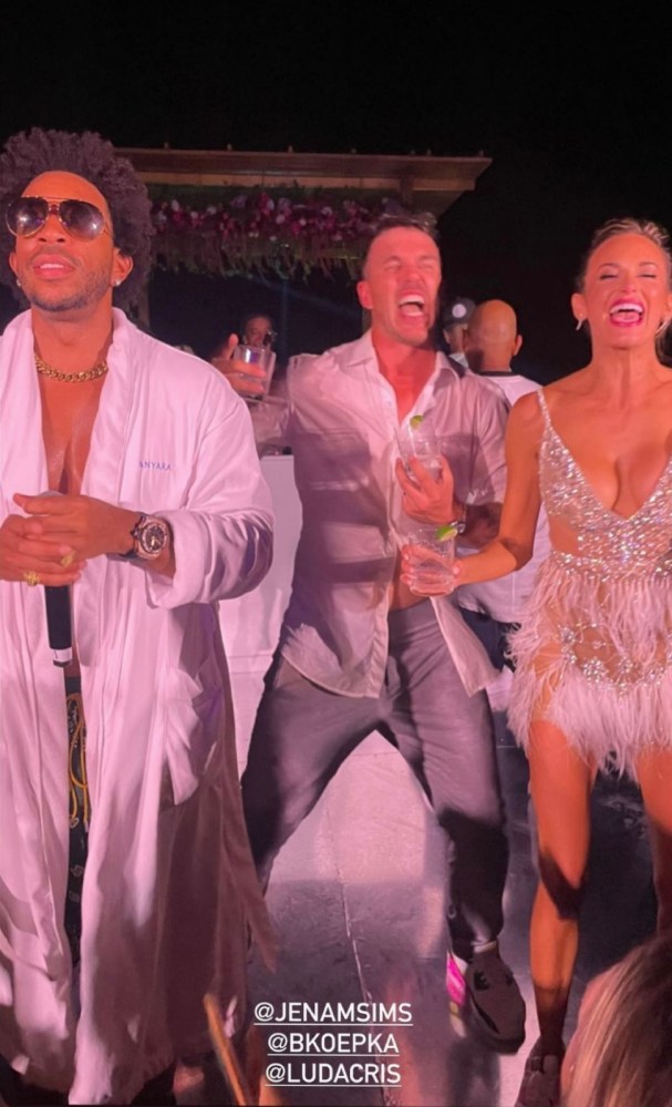 Ludacris performing night of Koepka wedding.