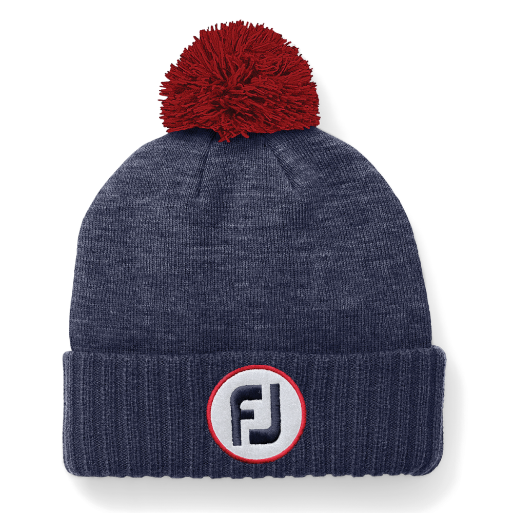 Foot-Joy Pom Pom Solid Knit Hat