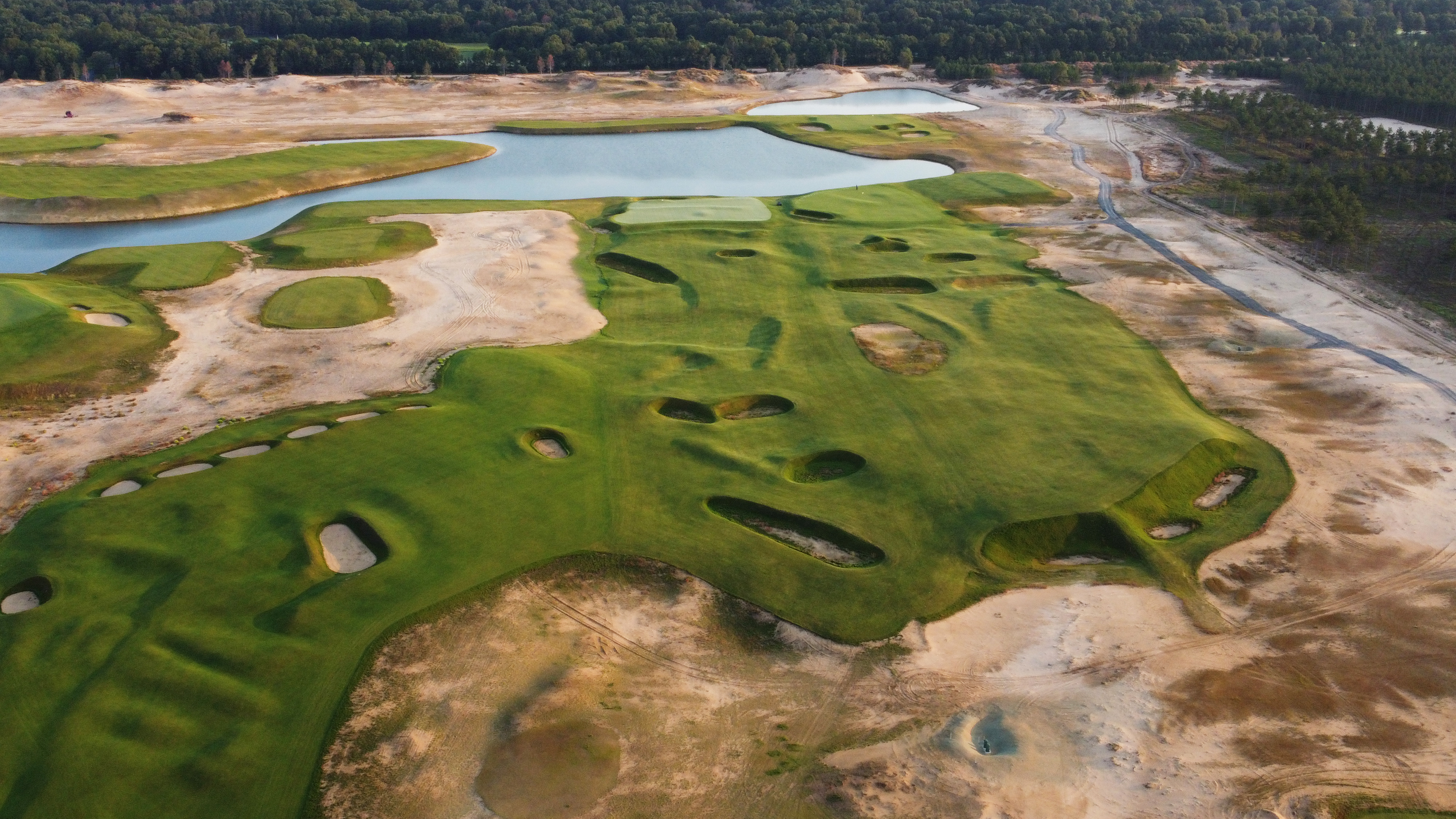 Sand Valley Lido during grow-in