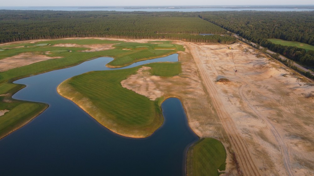 Sand Valley Lido during grow-in