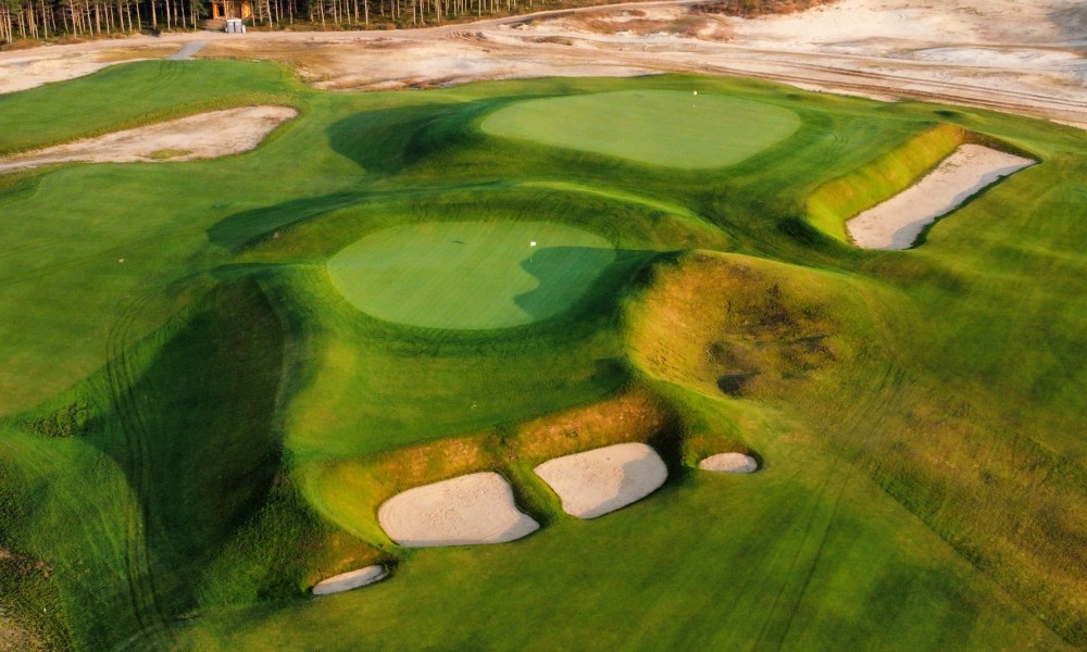 Sand Valley Lido during grow-in