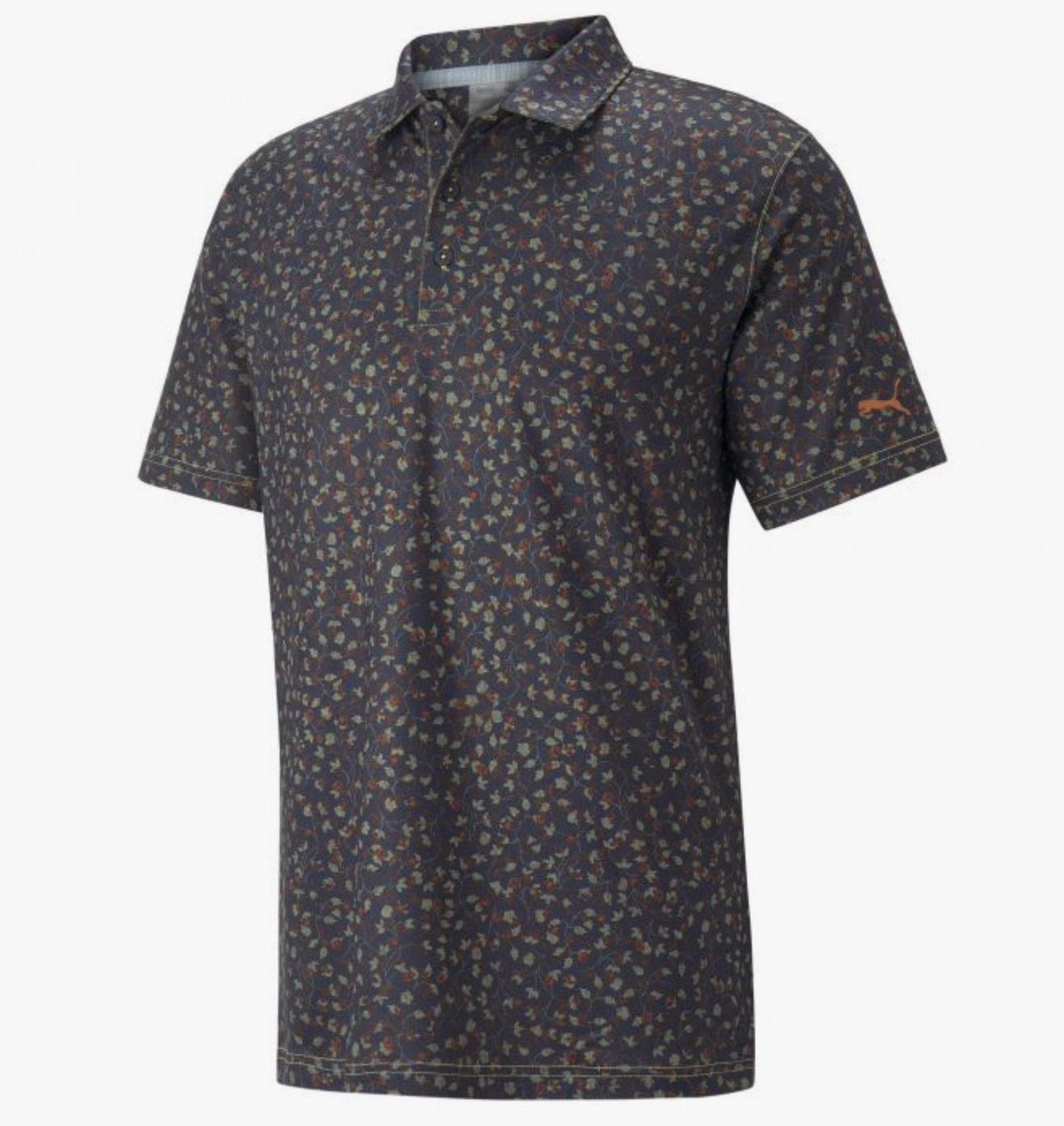 Puma Golf Mattr Fancy Plants Golf Polo 