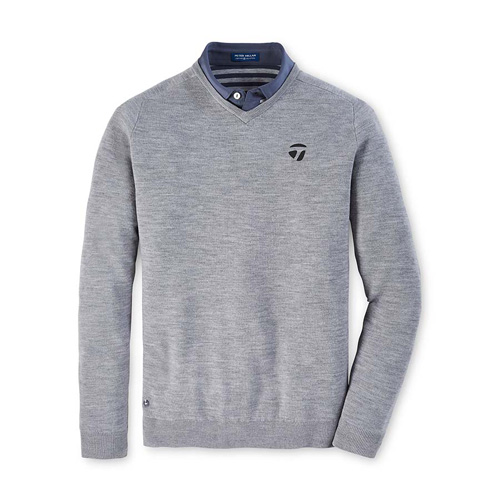 TaylorMade Crown Crafted Interlock V-Neck