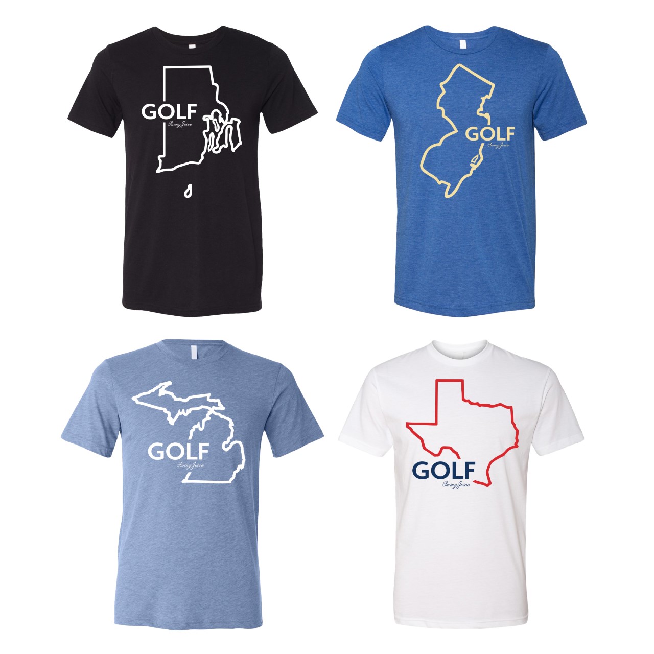 T-Shirt - SwingJuice: State Golf Collection