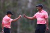 Tiger, Charlie at 2022 PNC Championship