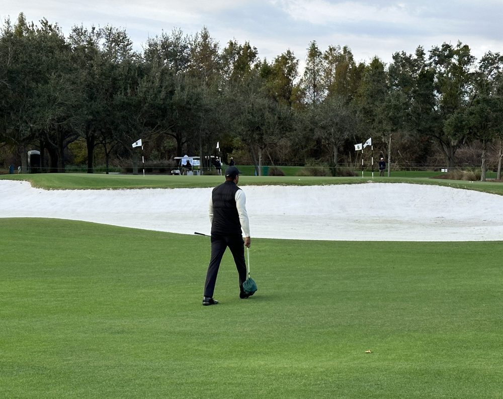 Tiger, Charlie at 2022 PNC Championship