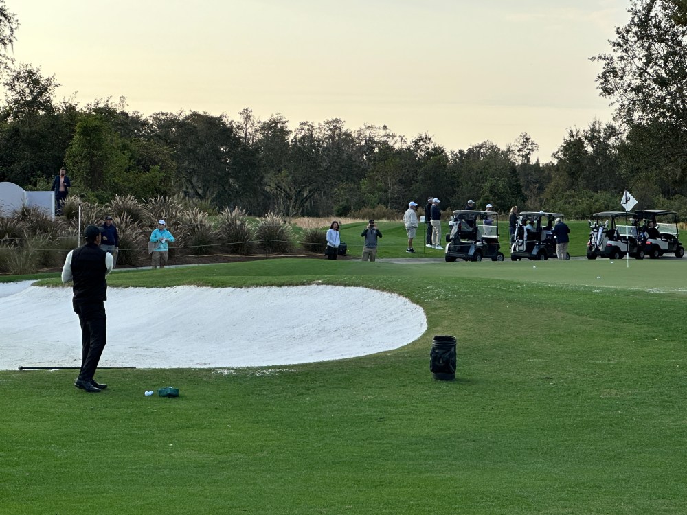 Tiger, Charlie at 2022 PNC Championship
