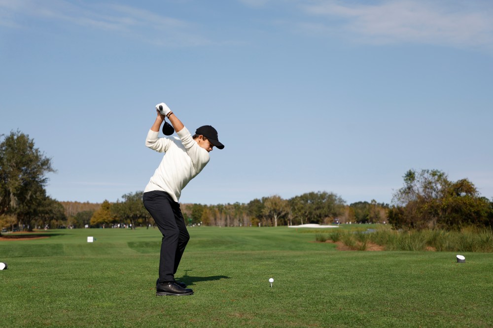 Tiger, Charlie at 2022 PNC Championship