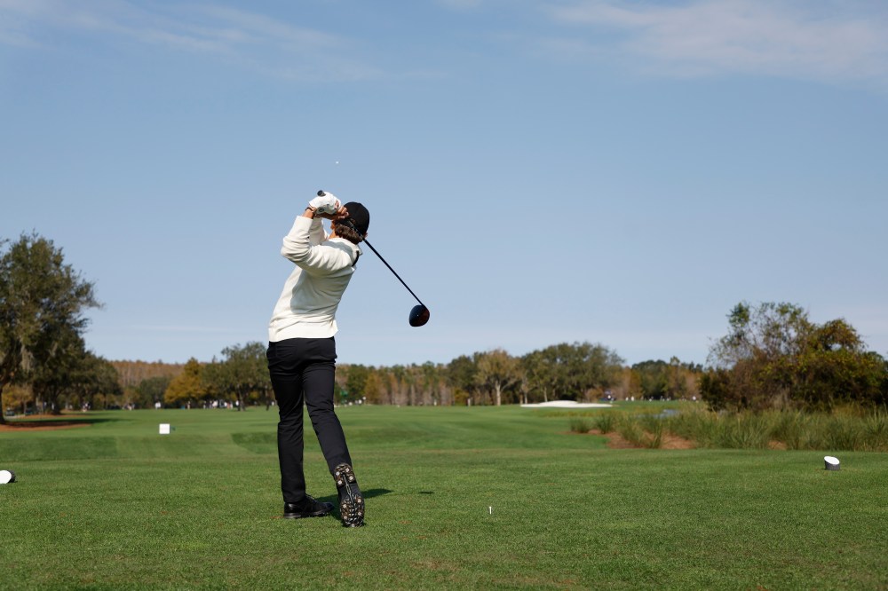Tiger, Charlie at 2022 PNC Championship