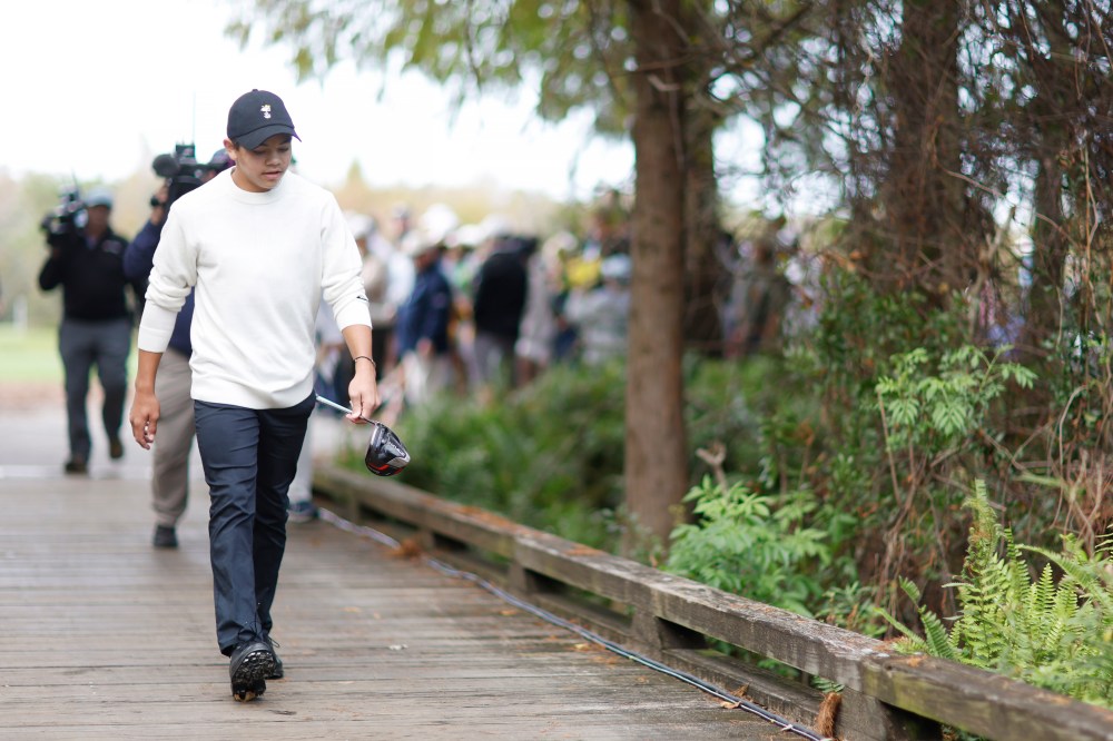 Tiger, Charlie at 2022 PNC Championship