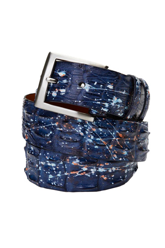 Stitch Golf - Saltwater Croc Paint Splatter Belt