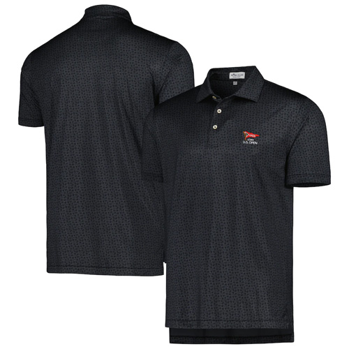Peter Millar - 2023 U.S. Open Black Knock Out Jersey Polo