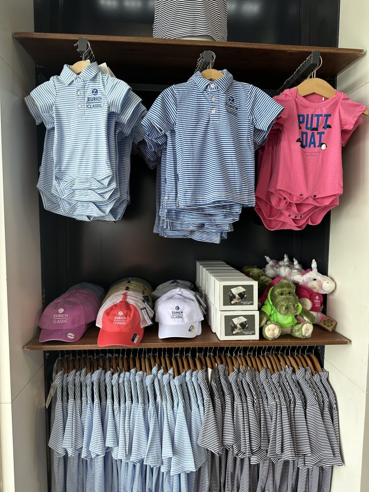 Merchandise at the 2023 Zurich Classic