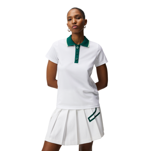 J.Lindeberg Alea Contrast Pique Short Sleeve Polo Shirt